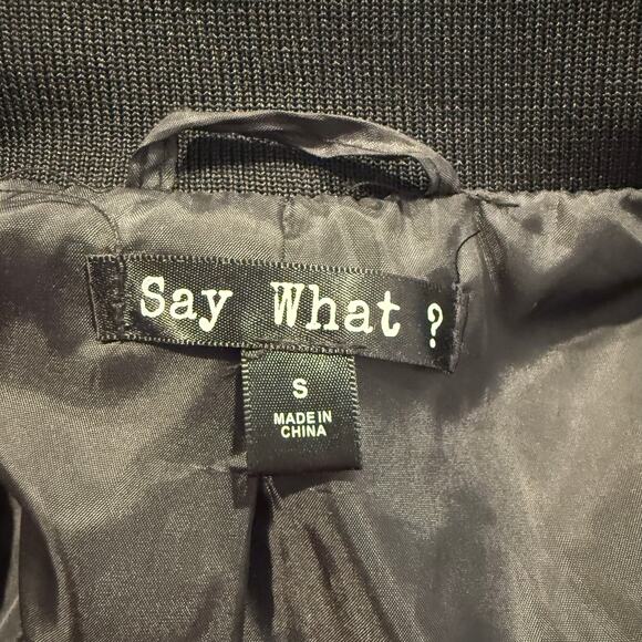 Say What? Women’s Faux Fur Jacket Size S - Picture 3 of 4